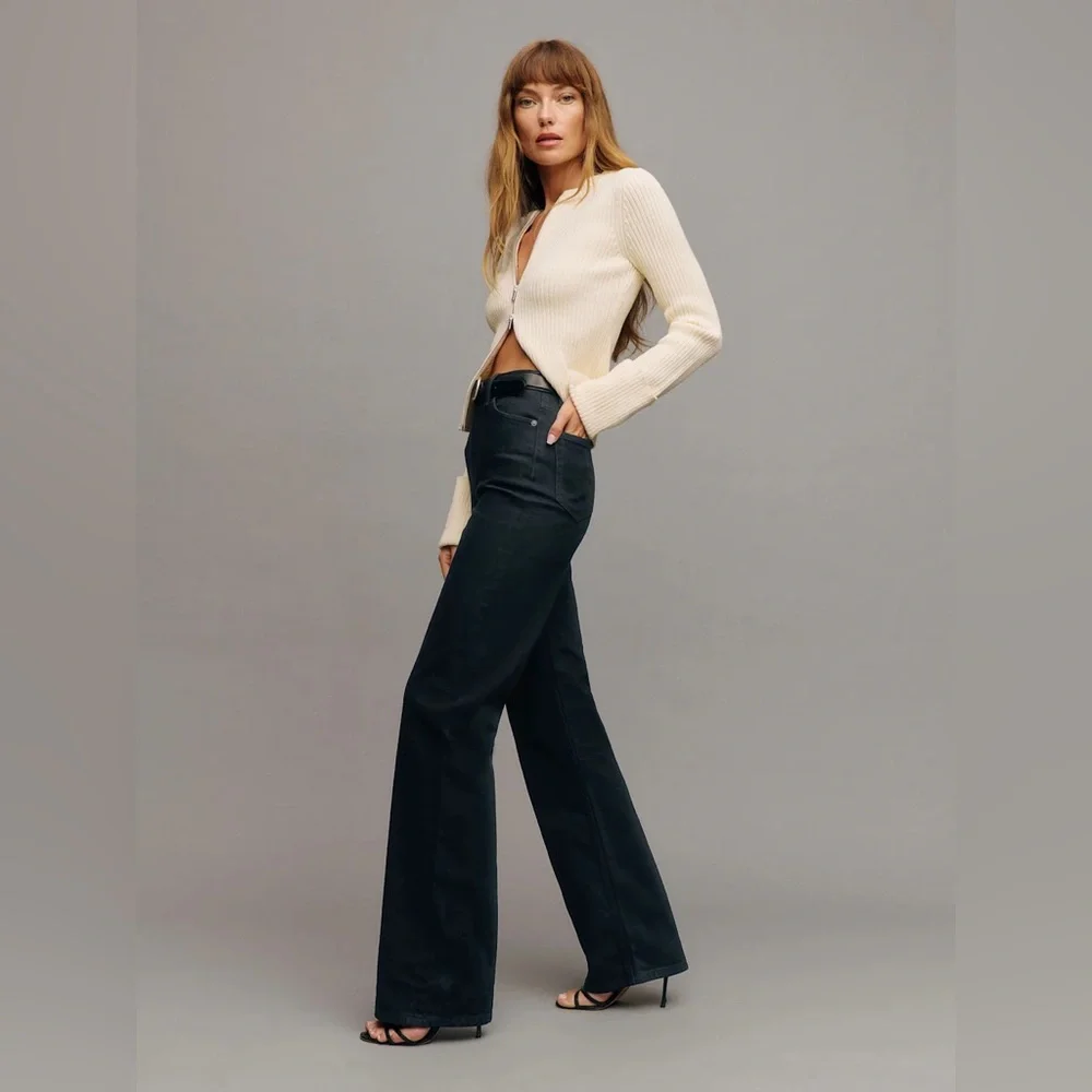 Reformation Wilder Stretch High Rise Wide Leg Jeans - Picture 5 of 14